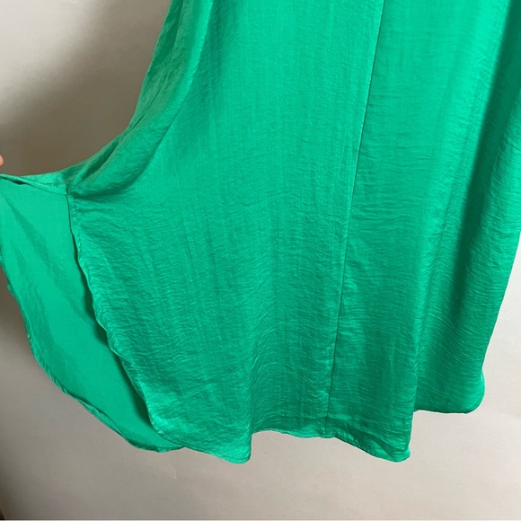 Sadie & Sage Maxi Slip Dress Green Relaxed Fit Summer Vacation Breezy Size Small - Picture 10 of 11